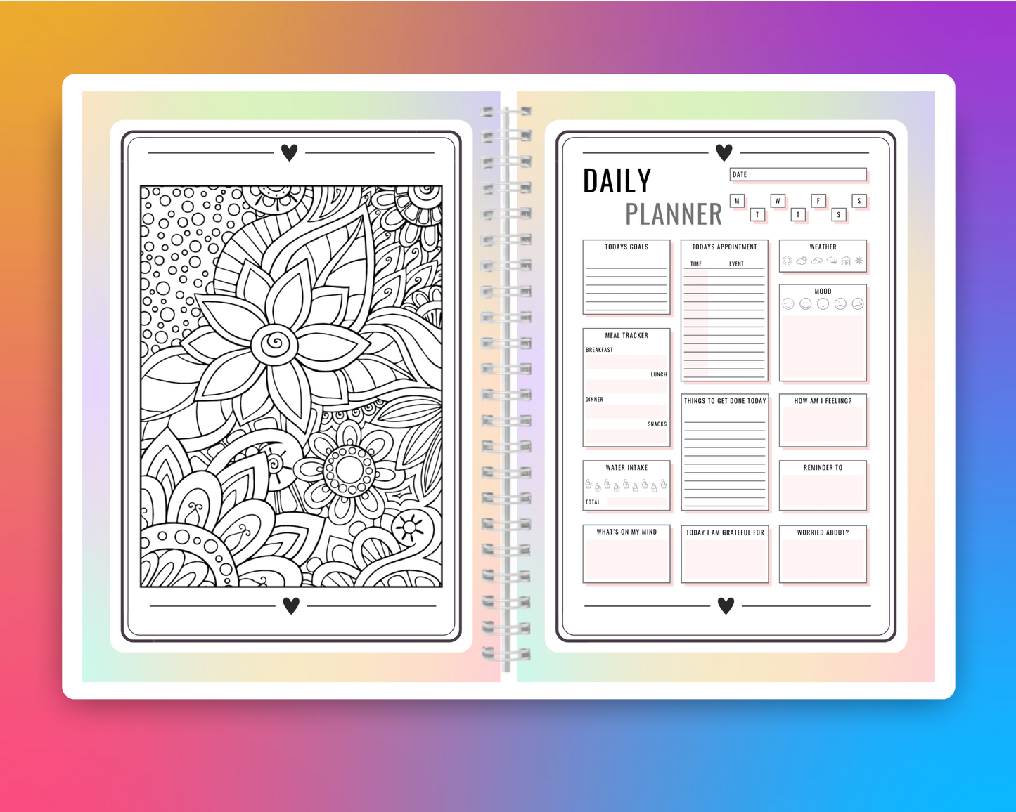 A5 Anxiety activity Journal
