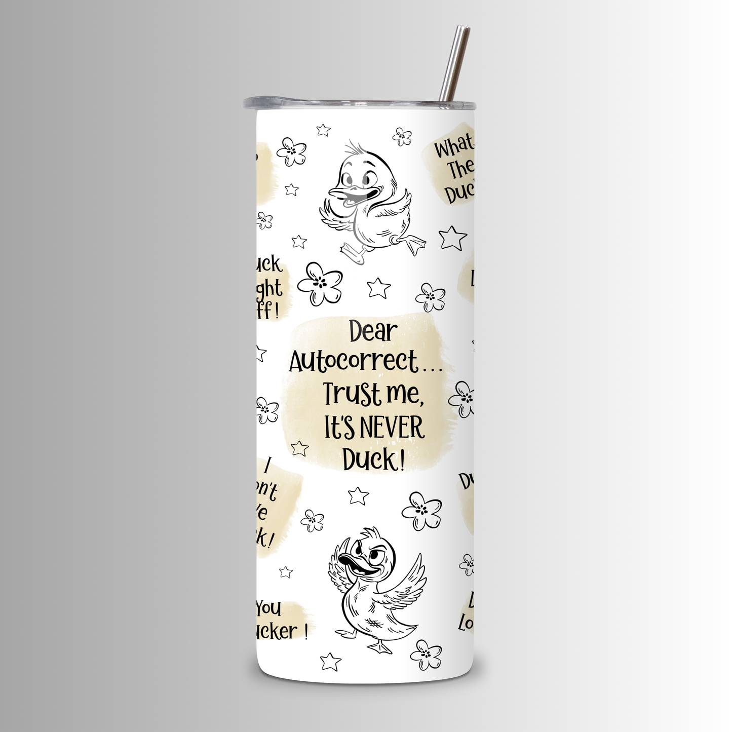 Auto Correct Duck Tumbler