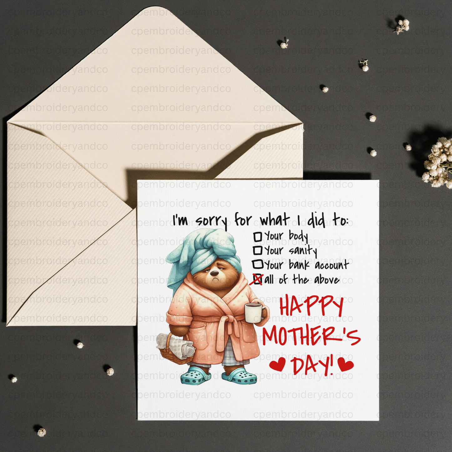 Funny Mother’s Day Card – Comedy Mum Card | Humorous Mother’s Day Greeting Card)
