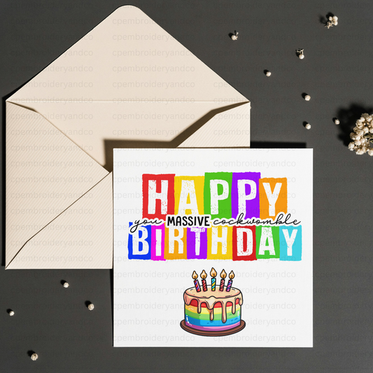 Rude Comedy Birthday cards