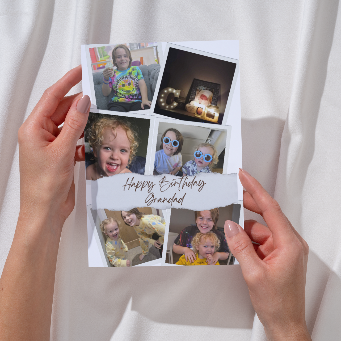 Personalised Photo Collage Card- Custom Design