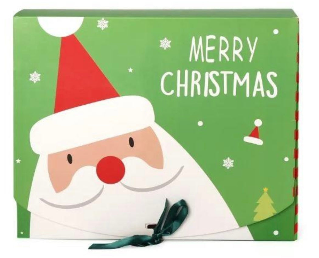 Santa Green Gift Box 31cm X 25cm X 8cm