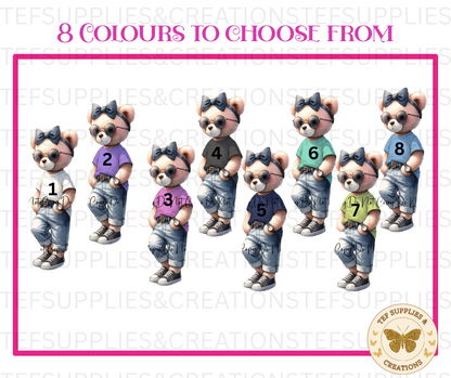 Personalised Year bear 600ml sports bottle