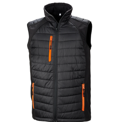 Result Compass Padded Gilet Res. Gen. Recycled (Printed Logo)