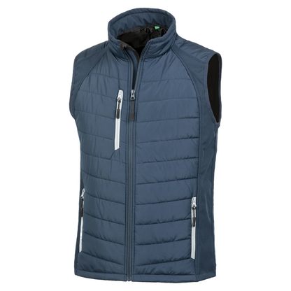 Result Compass Padded Gilet Res. Gen. Recycled (Printed Logo)