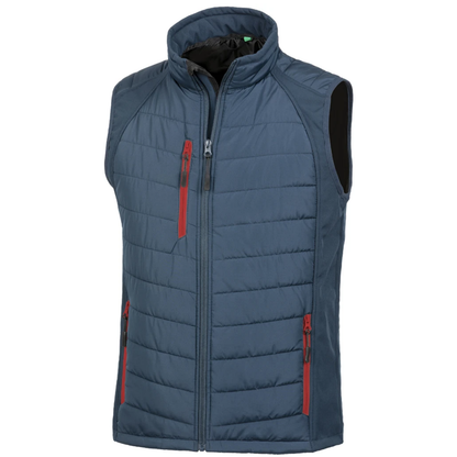 Result Compass Padded Gilet Res. Gen. Recycled (Printed Logo)