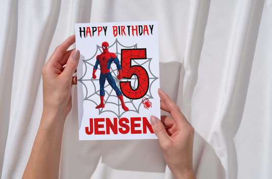 Personalised Superhero Birthday Card