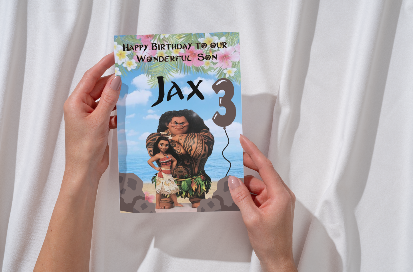 Personalised Island Adventure Birthday Card