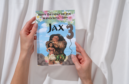 Personalised Island Adventure Birthday Card