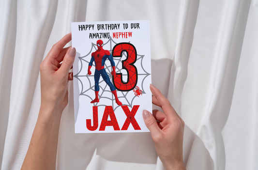 Personalised Superhero Birthday Card