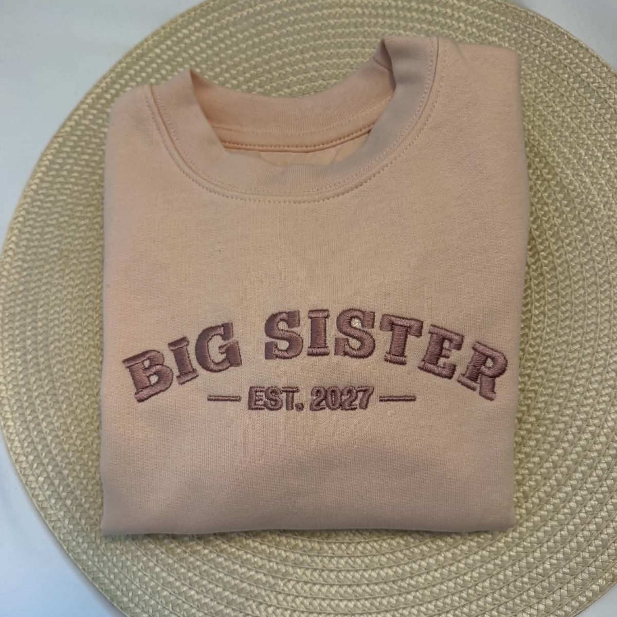 Big Sister Sweatshirt Est 2027 | Embroidered Sibling Jumper (Copy)