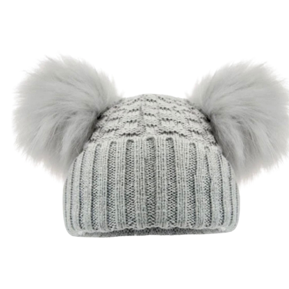 Personalised Children's Double Pom Pom Winter Hat
