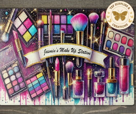 Personalised Glitzy Design A4 Glass Boards