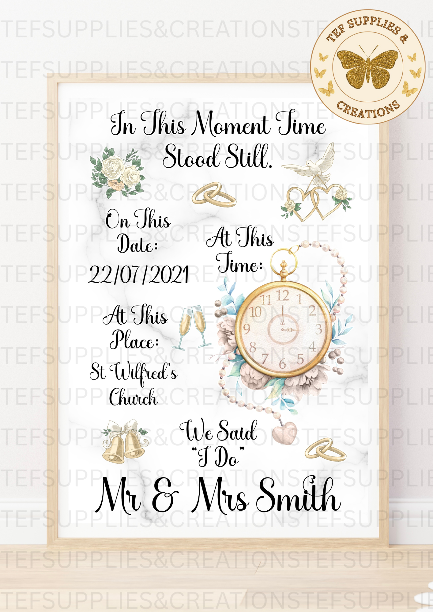 In this moment Wedding print
