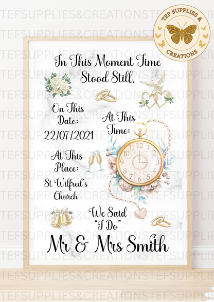 In this moment Wedding print