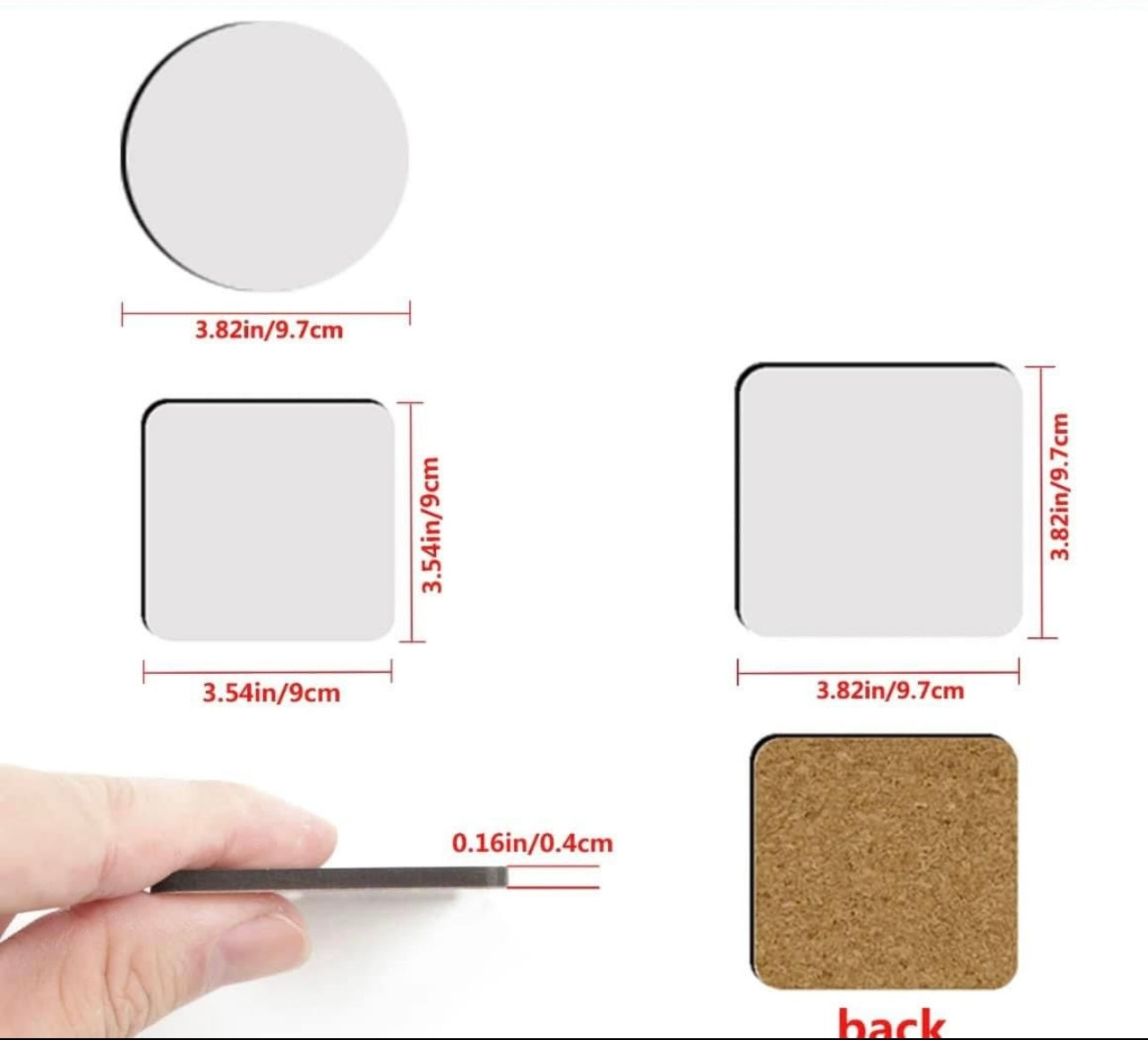 MDF Sublimation Coasters