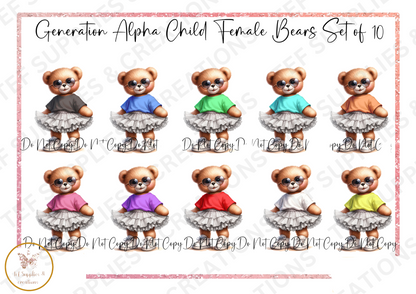 Bear Year Birthday Card