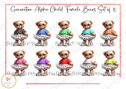 Bear Year Birthday Card