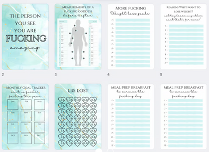 A5 comedy Weight loss planner