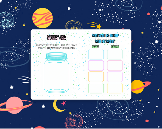 A5 personalised worry Monster Notebook