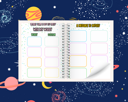 A5 personalised worry Monster Notebook