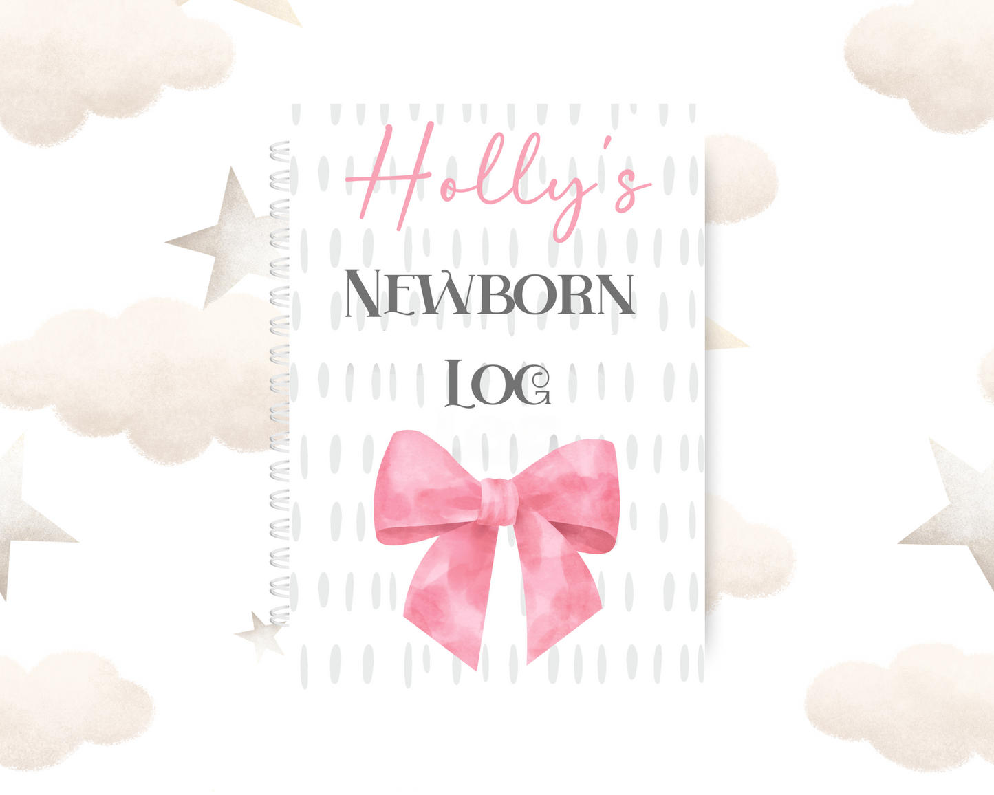 Personalized Newborn Baby Log Book