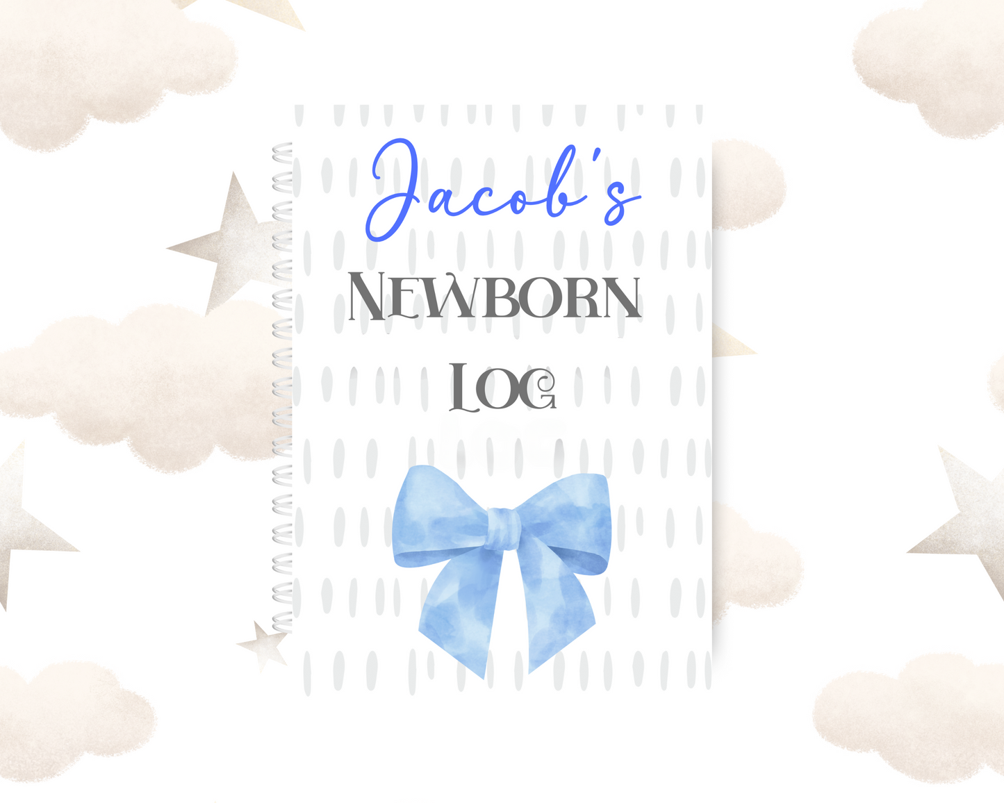Personalized Newborn Baby Log Book