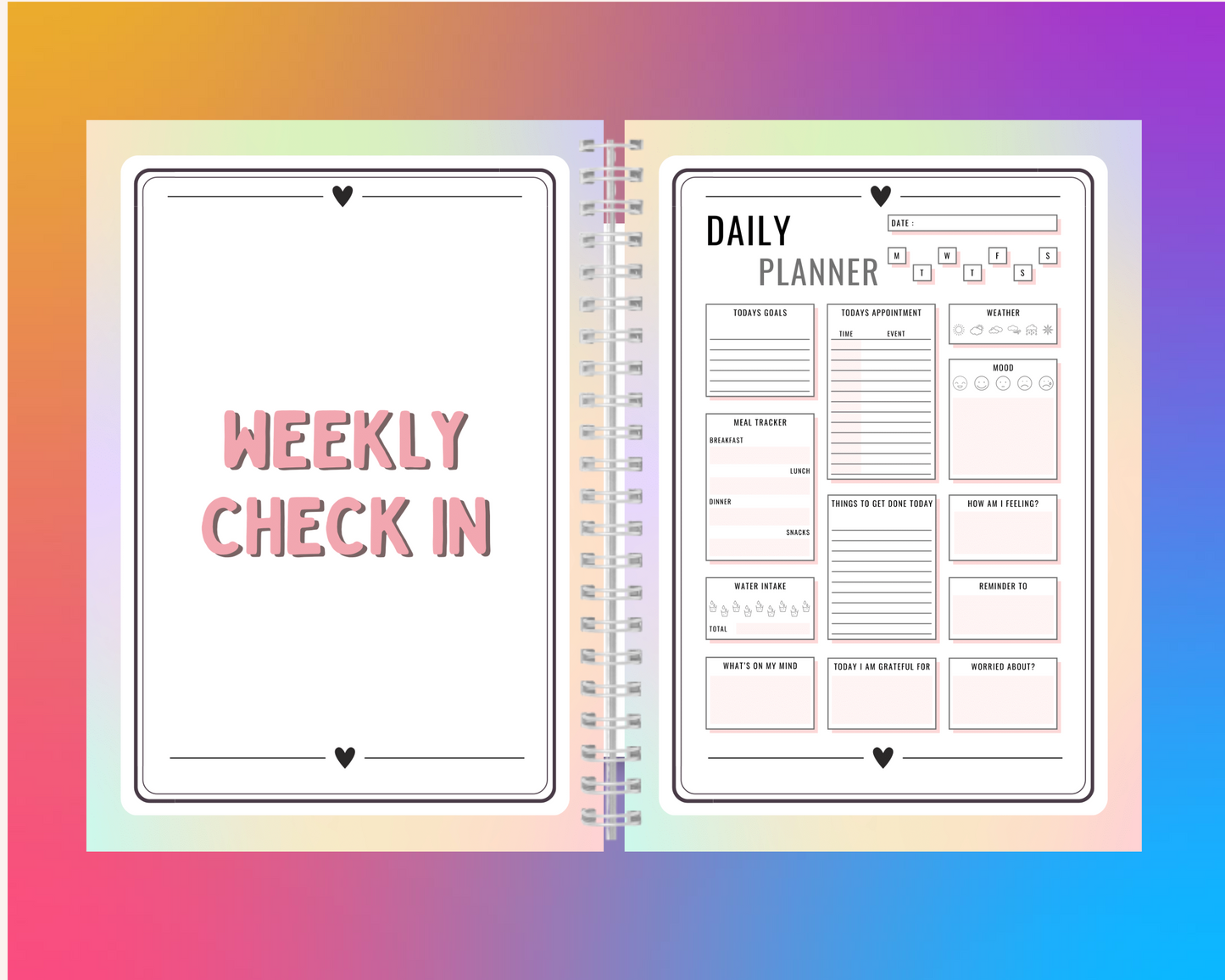 A5 Anxiety activity Journal