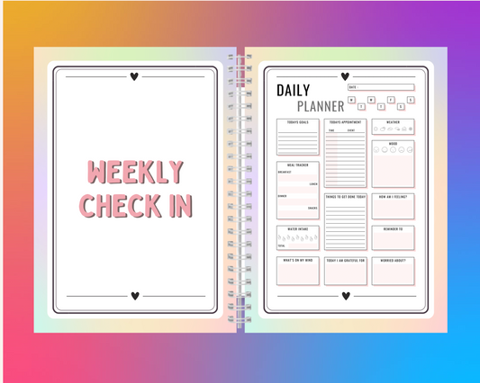 A5 Anxiety activity Journal