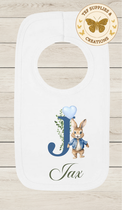 Personalised Alphabet Floppy Bib