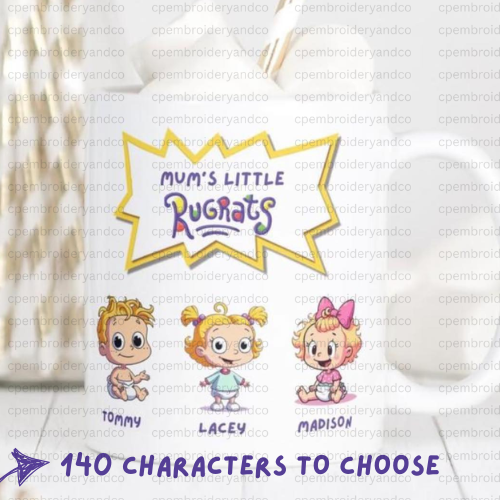 Personalised Character Mug with Names | Custom Family Mug 11oz
