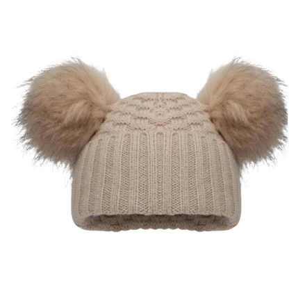 Personalised Children's Double Pom Pom Winter Hat