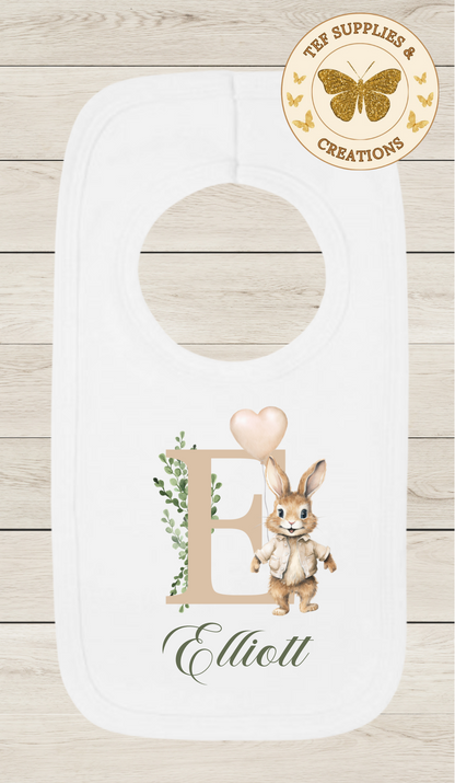 Personalised Alphabet Floppy Bib