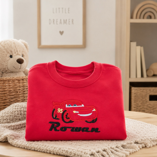 Personalised Cars Theme Sweatshirt