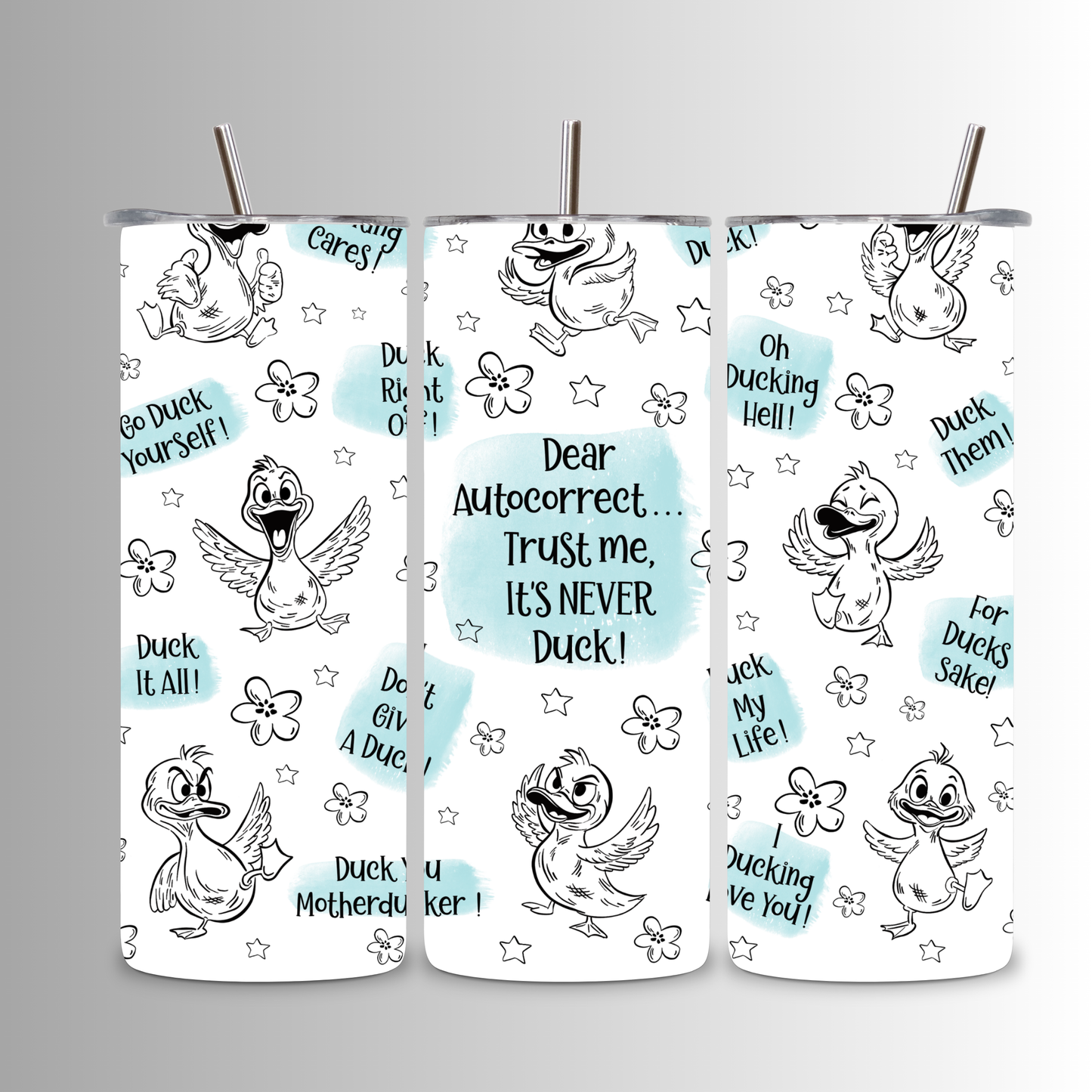 Auto Correct Duck Tumbler