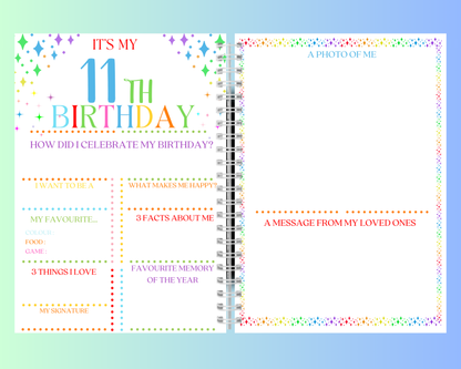 A4 Birthday Interview board