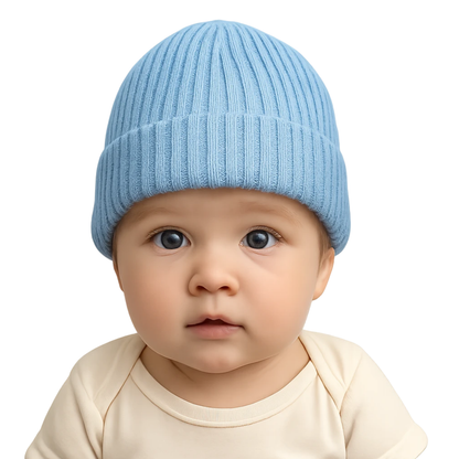 Personalised Newborn Baby Hat | Embroidered Name Knitted Hat