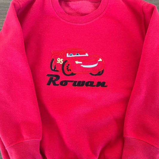 Personalised Cars Theme Sweatshirt