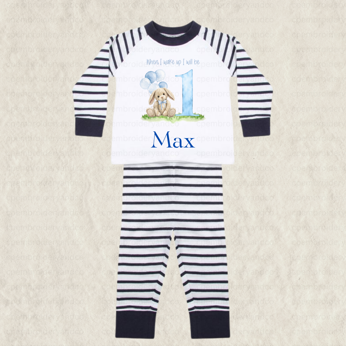 When I wake up Bunny Pyjamas Ages 1-4 Years
