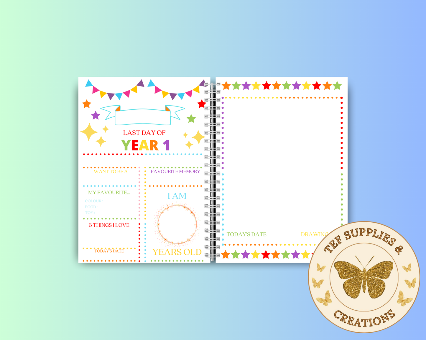 Personalised A5 school Memories Book