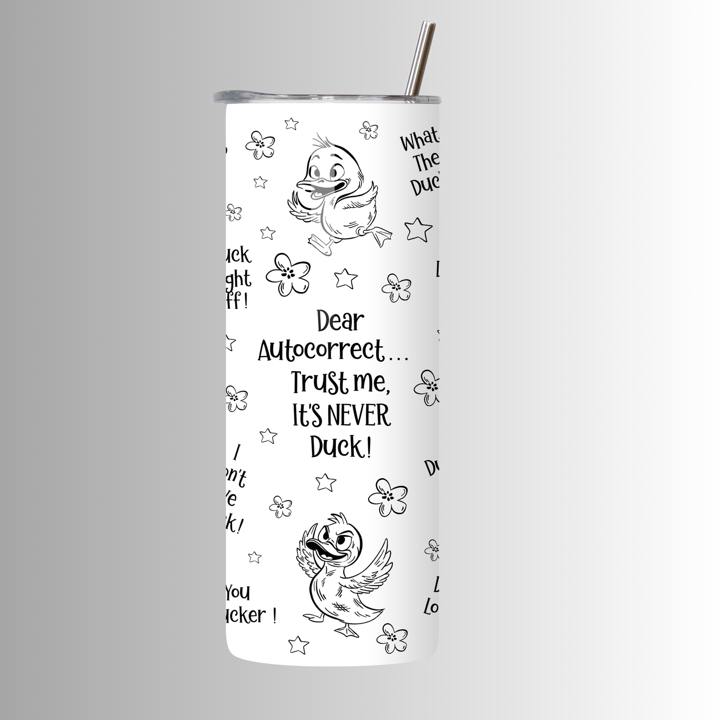 Auto Correct Duck Tumbler