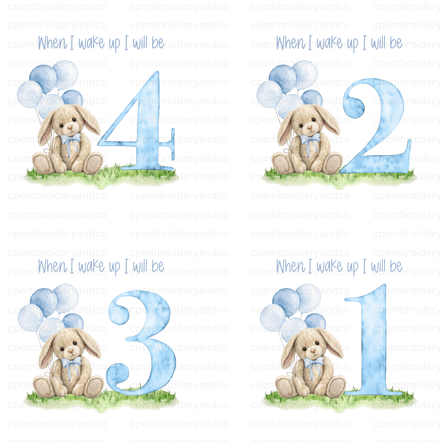 When I wake up Bunny Pyjamas Ages 1-4 Years