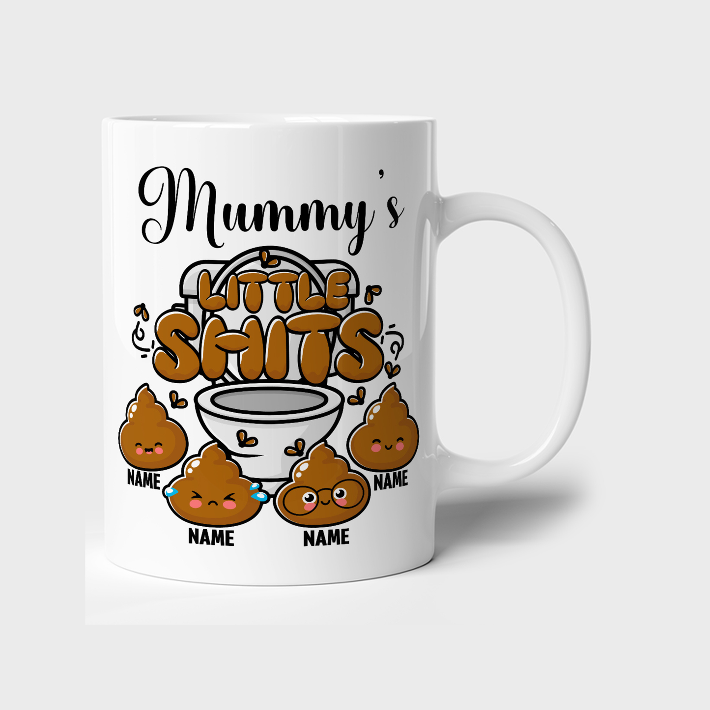 Personalised “Mummy’s Little Sh*ts” 11oz Mug