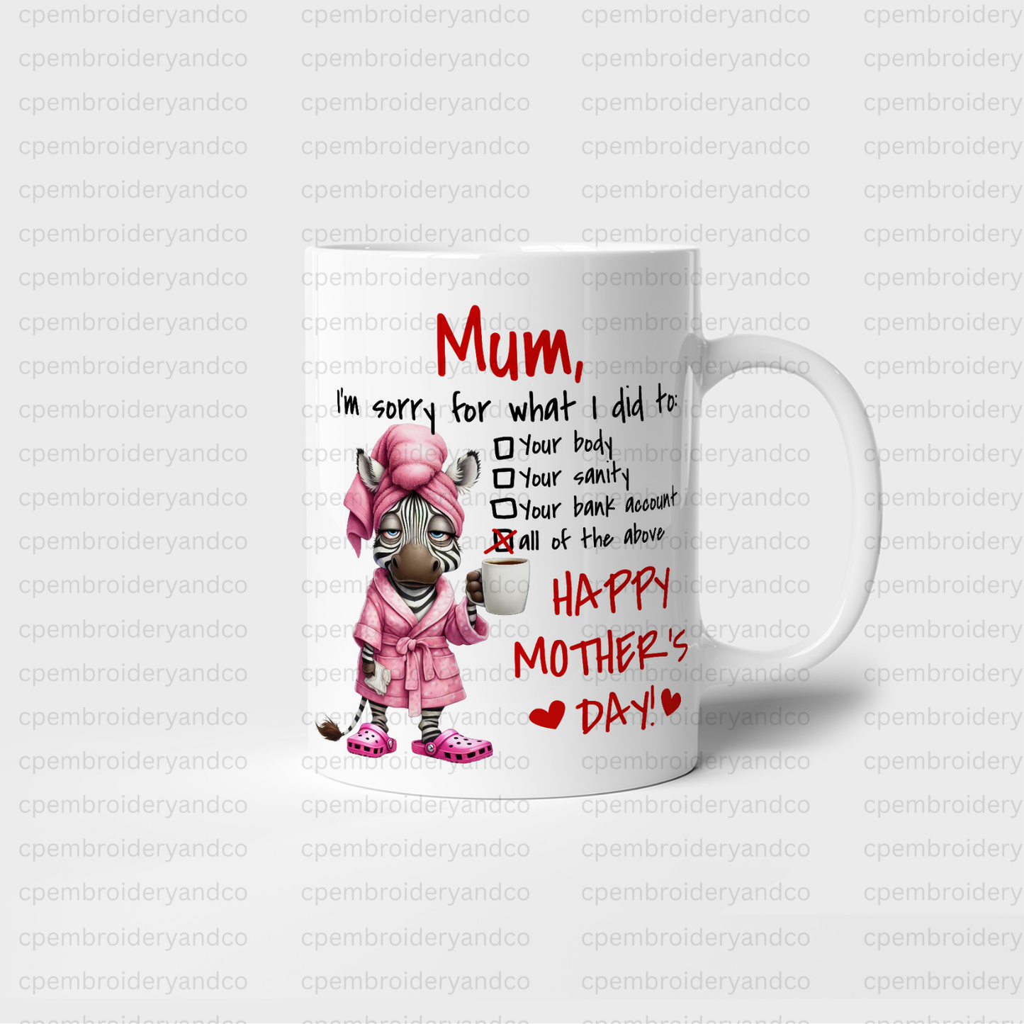 Funny Mother’s Day Mug – Comedy Mum Coffee Mug Gift | 11oz Ceramic