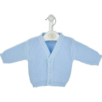 Personalised Baby Cardigan | Embroidered Knitted Ribbed Cardigan
