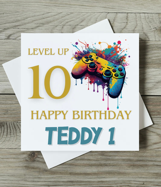Gaming Birthday Card