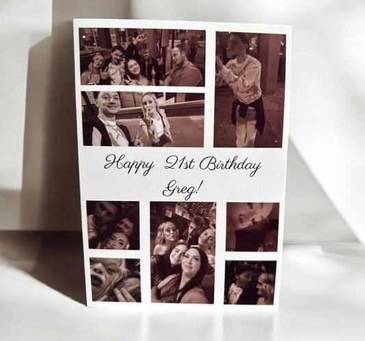 Photo Collage Birthday Card