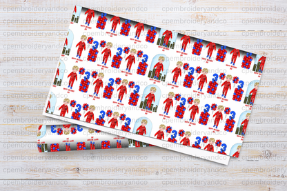 Personalised Superhero Birthday Wrapping Paper – Spidey Boy Design