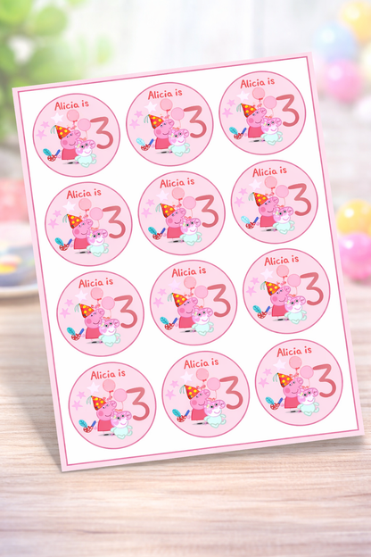 Peppa Pig Party Favors