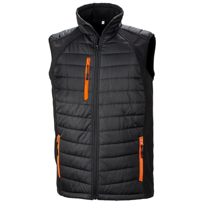 Result Compass Padded Gilet Res. Gen. Recycled (Printed Logo)